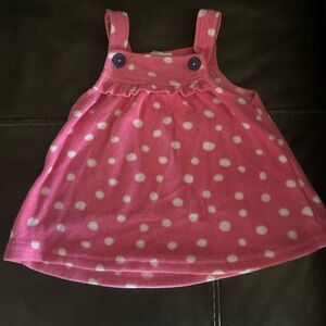 Adorable carters pink fleece dress. Perfect for the colder months with tights.